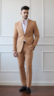 Fato de 2 Peças Camel Elegant