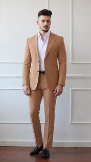 Fato de 2 Peças Camel Elegant