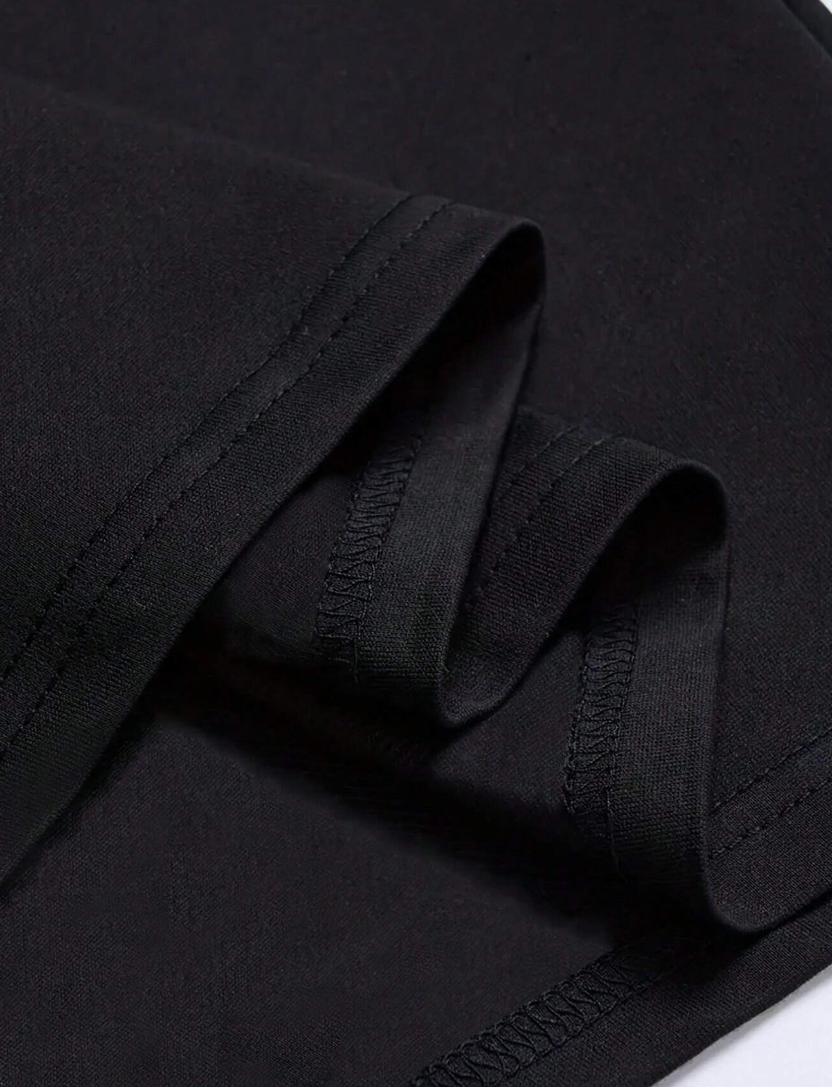 Camiseta Casual com Estampa de Letras para Homens, Gola Redonda, Para o Dia-a-Dia de Verão