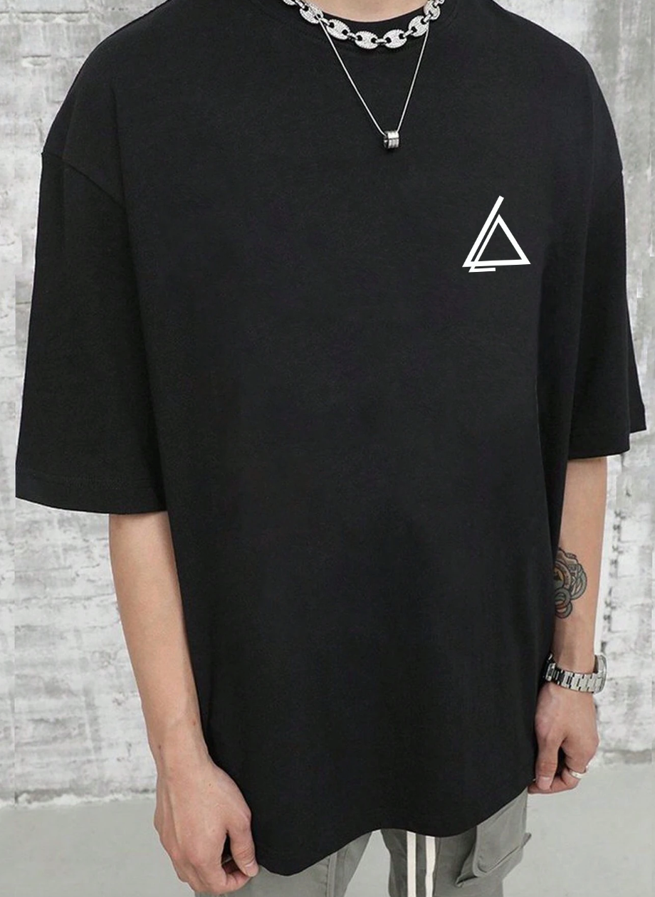 Manfinity Hypemode Camiseta masculina casual de verão com estampa geométrica e gráfica de manga curta para férias, para presente de namorado