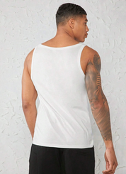 Basics Men 100% Cotton Solid Tank Top