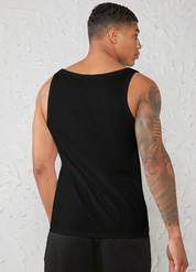 Basics Men 100% Cotton Solid Tank Top