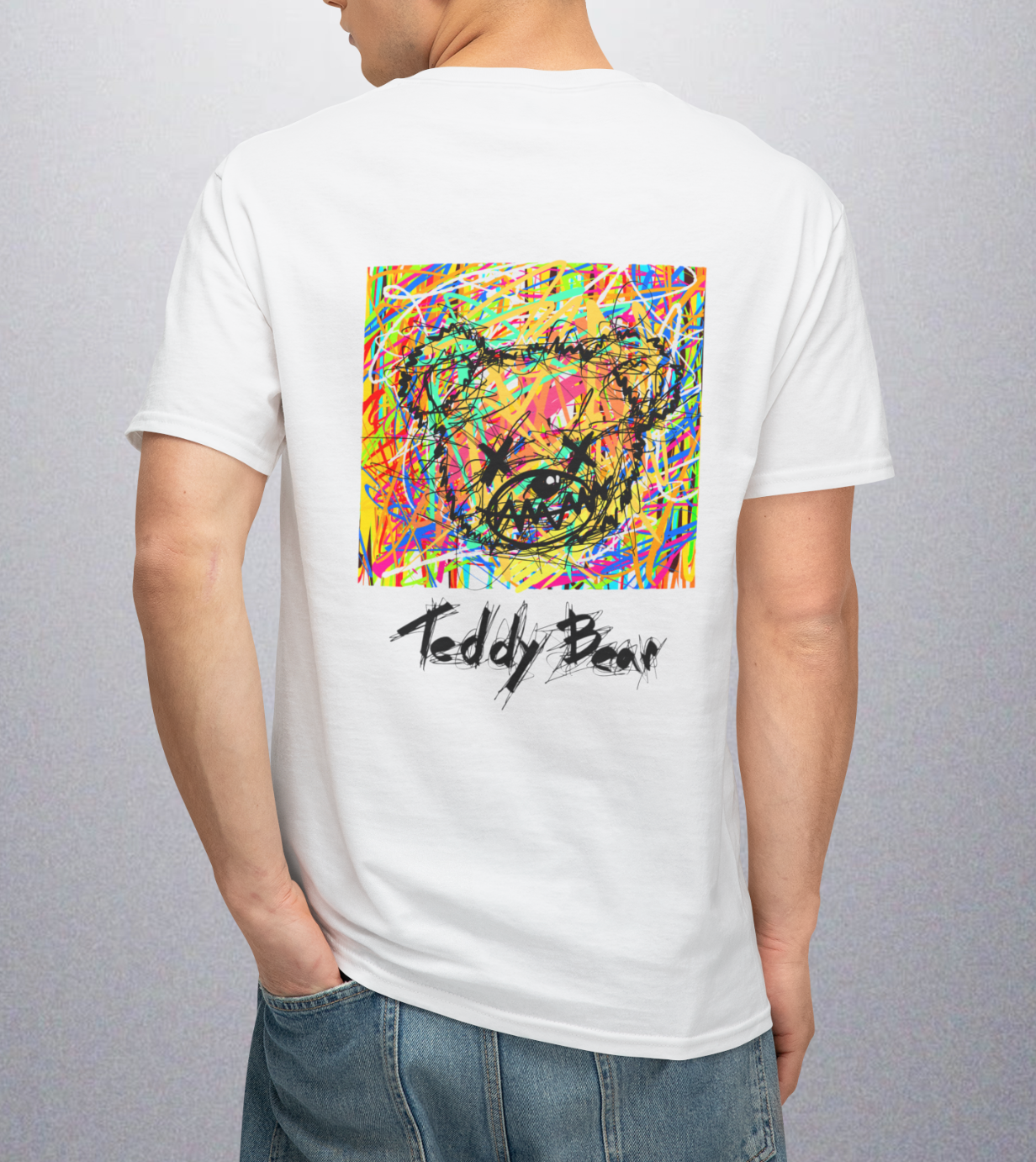 Camiseta Casual  para Homens, Gola Redonda,