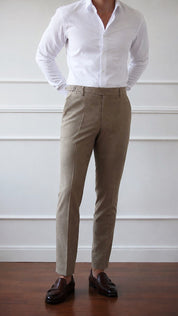 Fato masculino de 2 Peças em Verde Caqui Elegante
