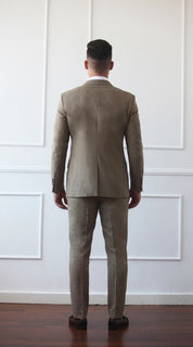 Fato masculino de 2 Peças em Verde Caqui Elegante
