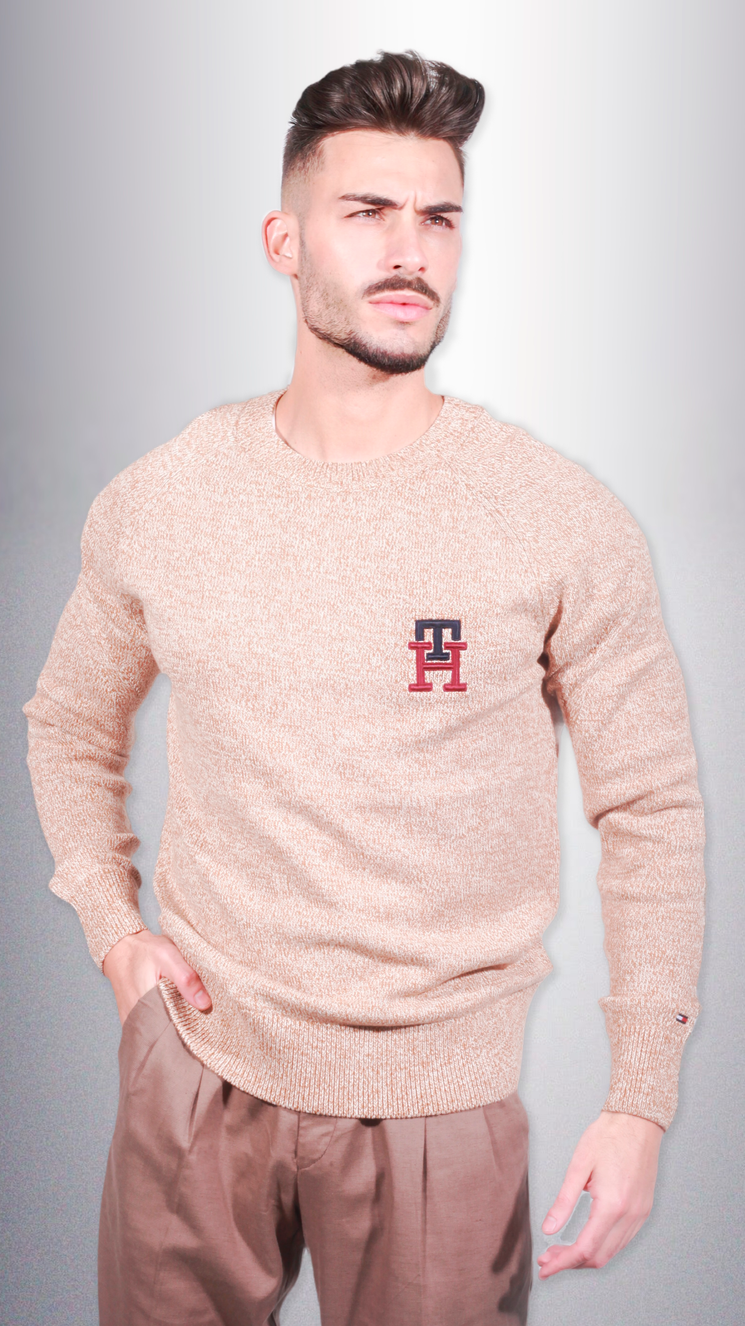 Men's sweater Tommy Hilfiger  DESERT KHAKI
