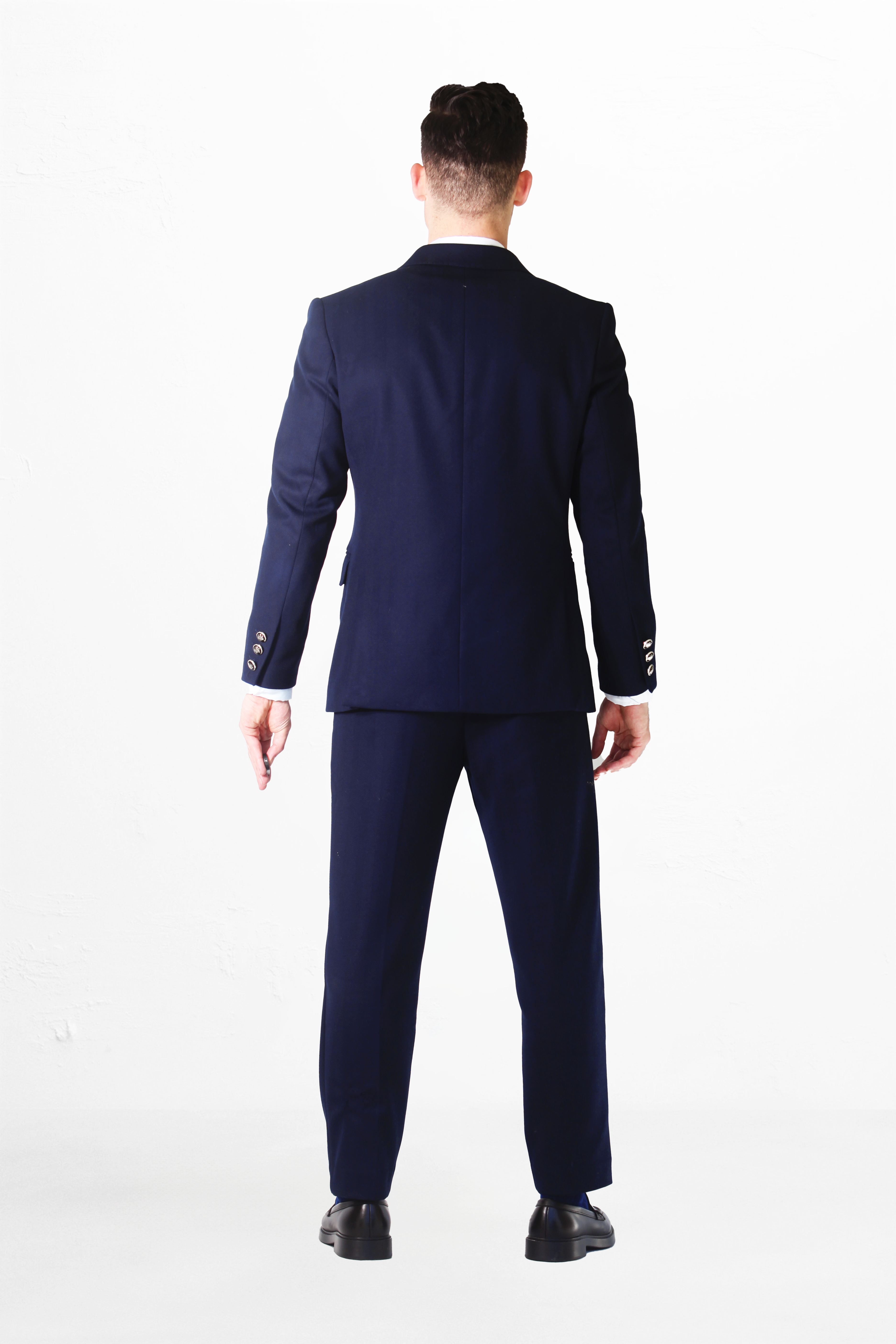 Fato Masculino Azul Marinho – Elegância