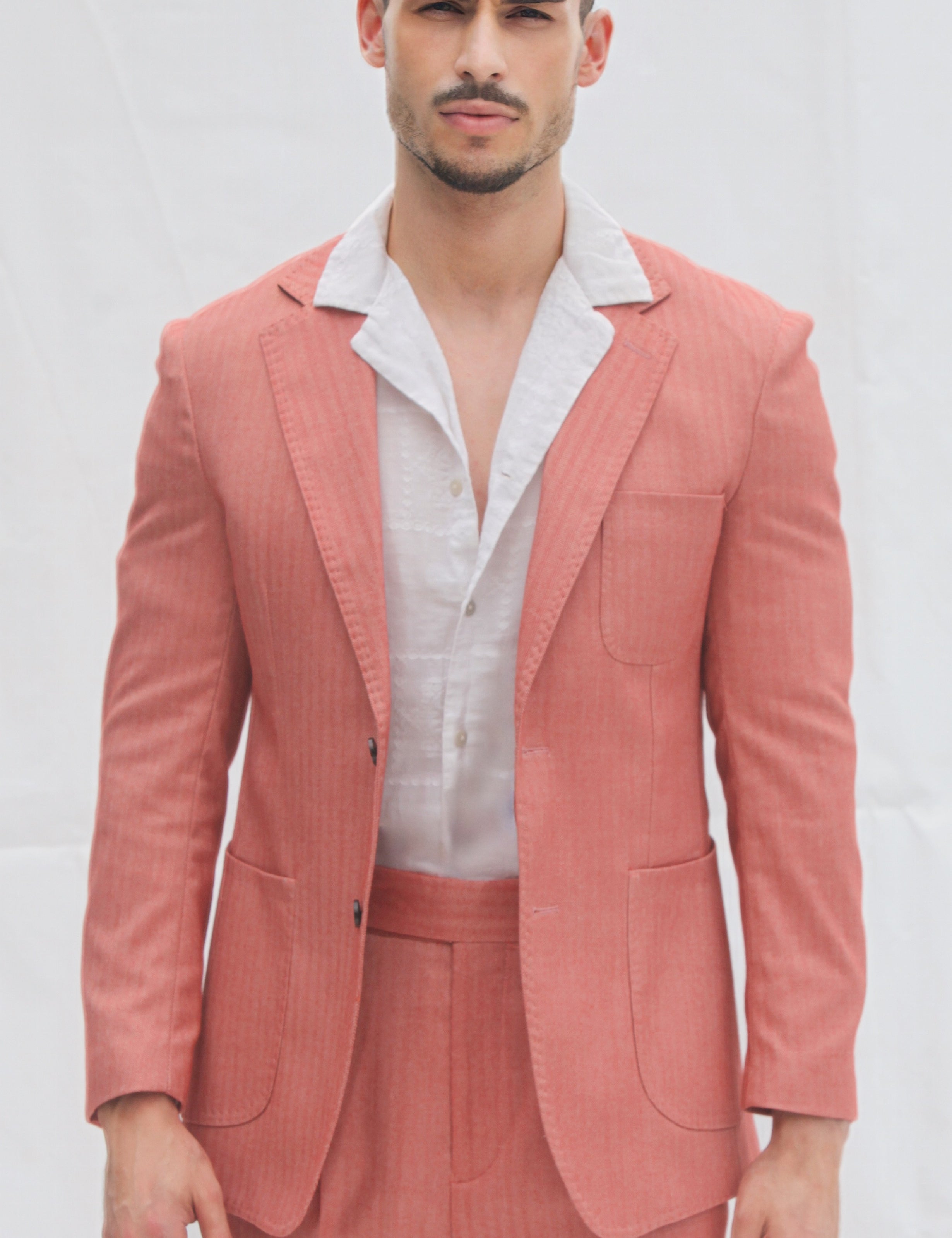 Costume Homme en Lin et Coton - Élégance et Confort Naturel