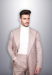Fato Masculino em Linho e Algodão - Elegância e Conforto Natural