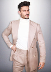 Fato Masculino em Linho e Algodão - Elegância e Conforto Natural