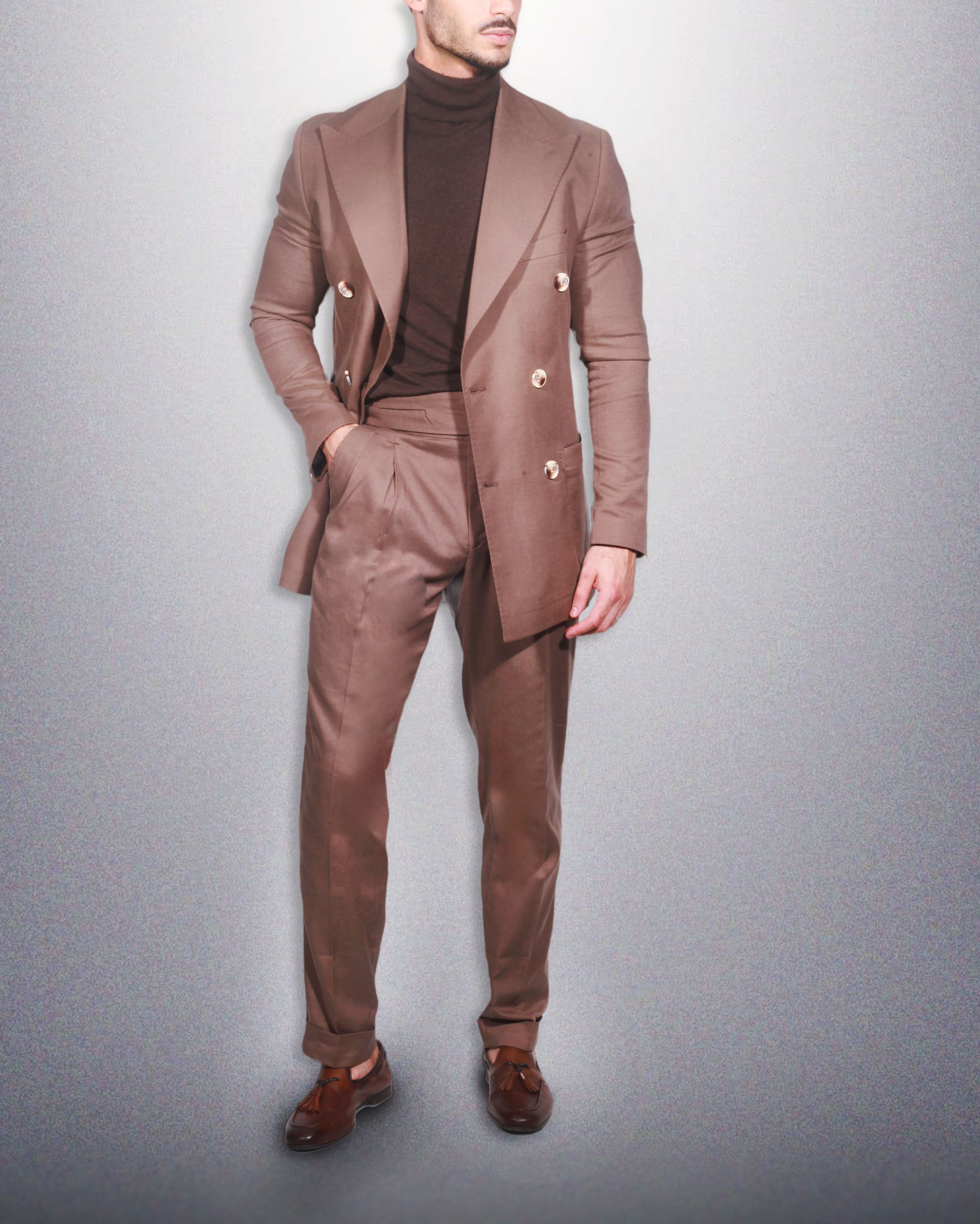 Conjunto Blazer e Calças Masculino - Linho e Algodão