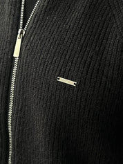 Casaco Malha Dilectus | Algodão e Lã Premium | Fecho Zipper