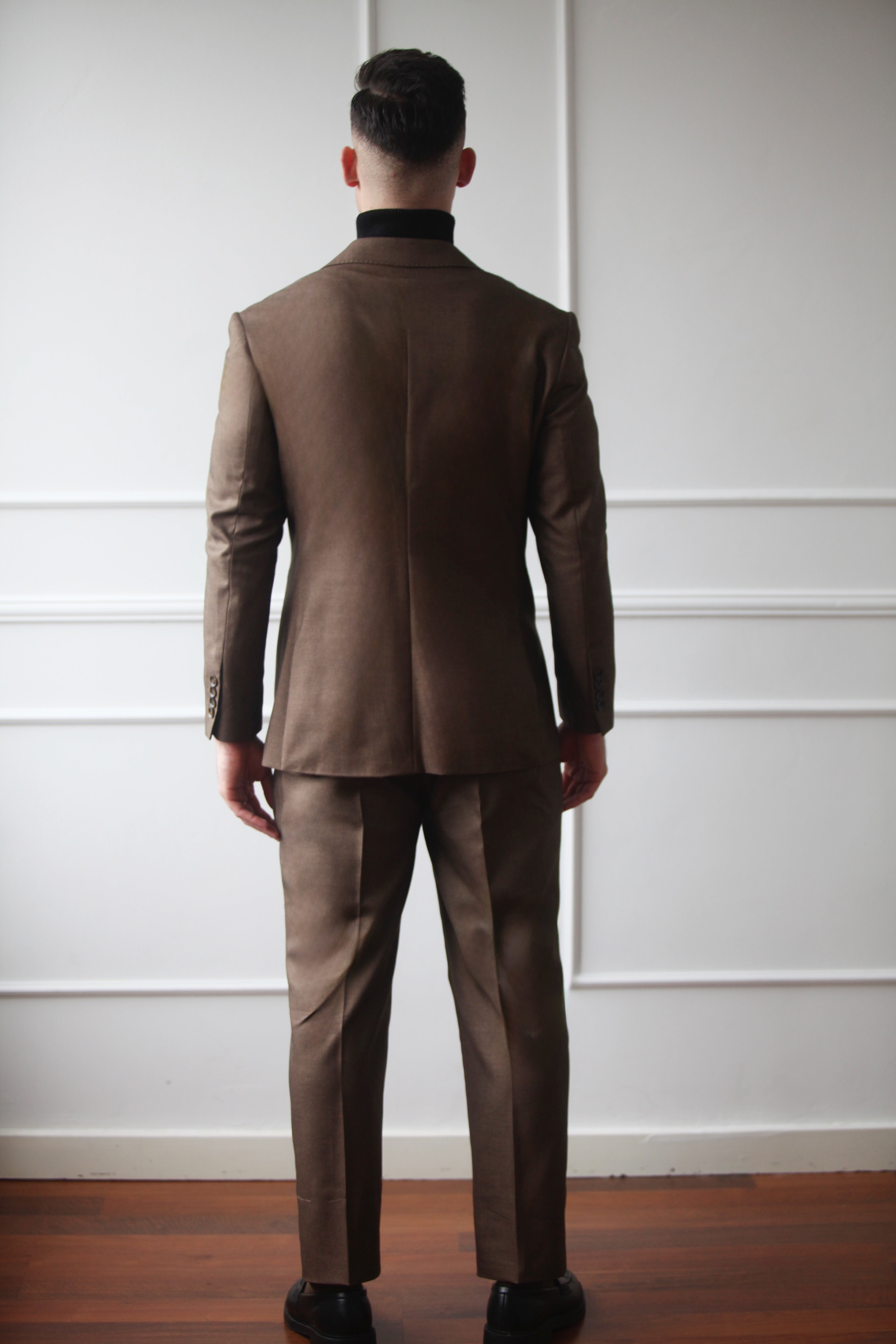 Fato de Duas Peças Dilectus - Lapela Entalhada Marrom