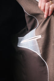 Fato de Duas Peças Dilectus - Lapela Entalhada Marrom