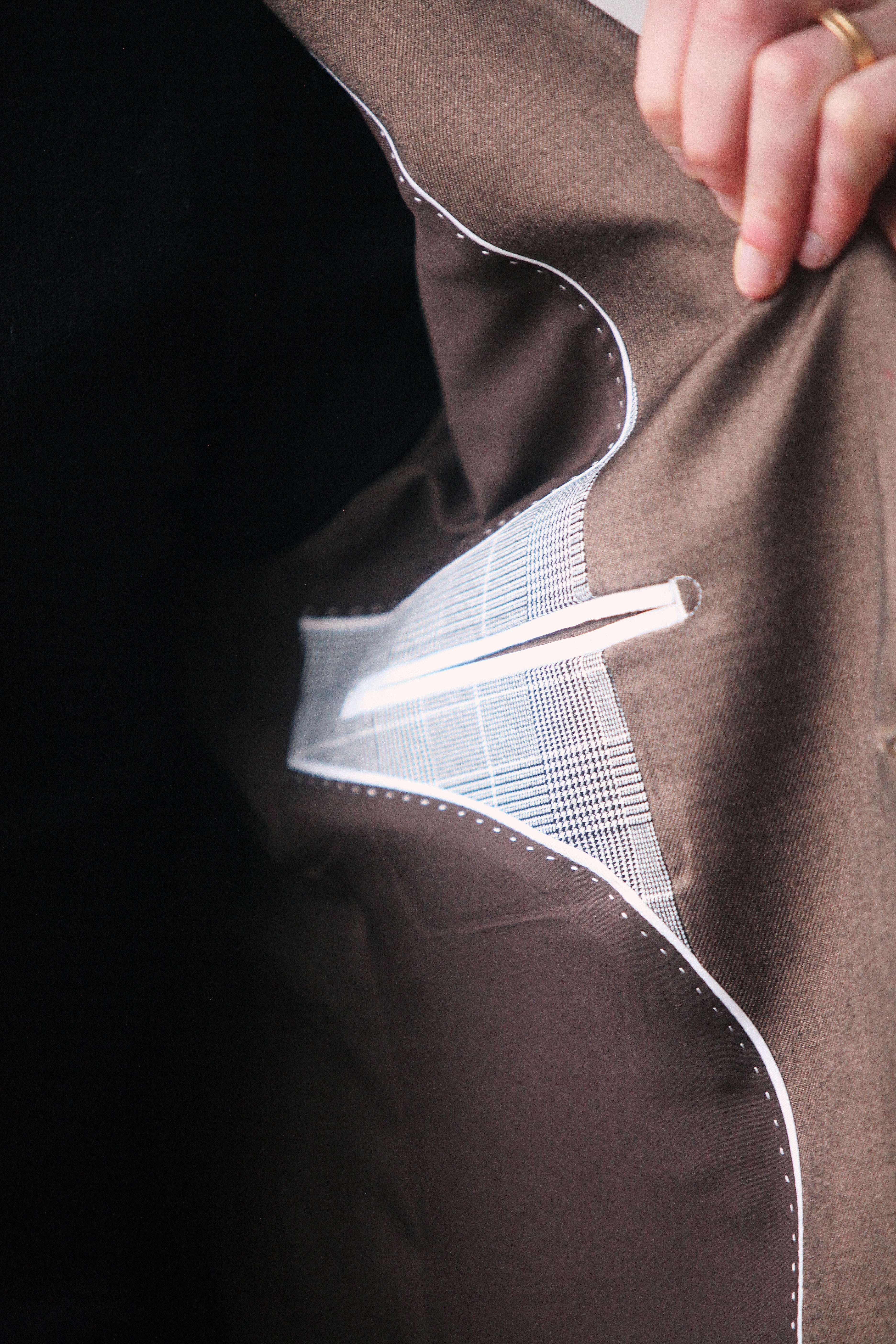 Fato de Duas Peças Dilectus - Lapela Entalhada Marrom