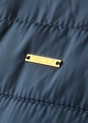 Colete com Fecho Frontal e Bolsos Dilectus Azul Marinho