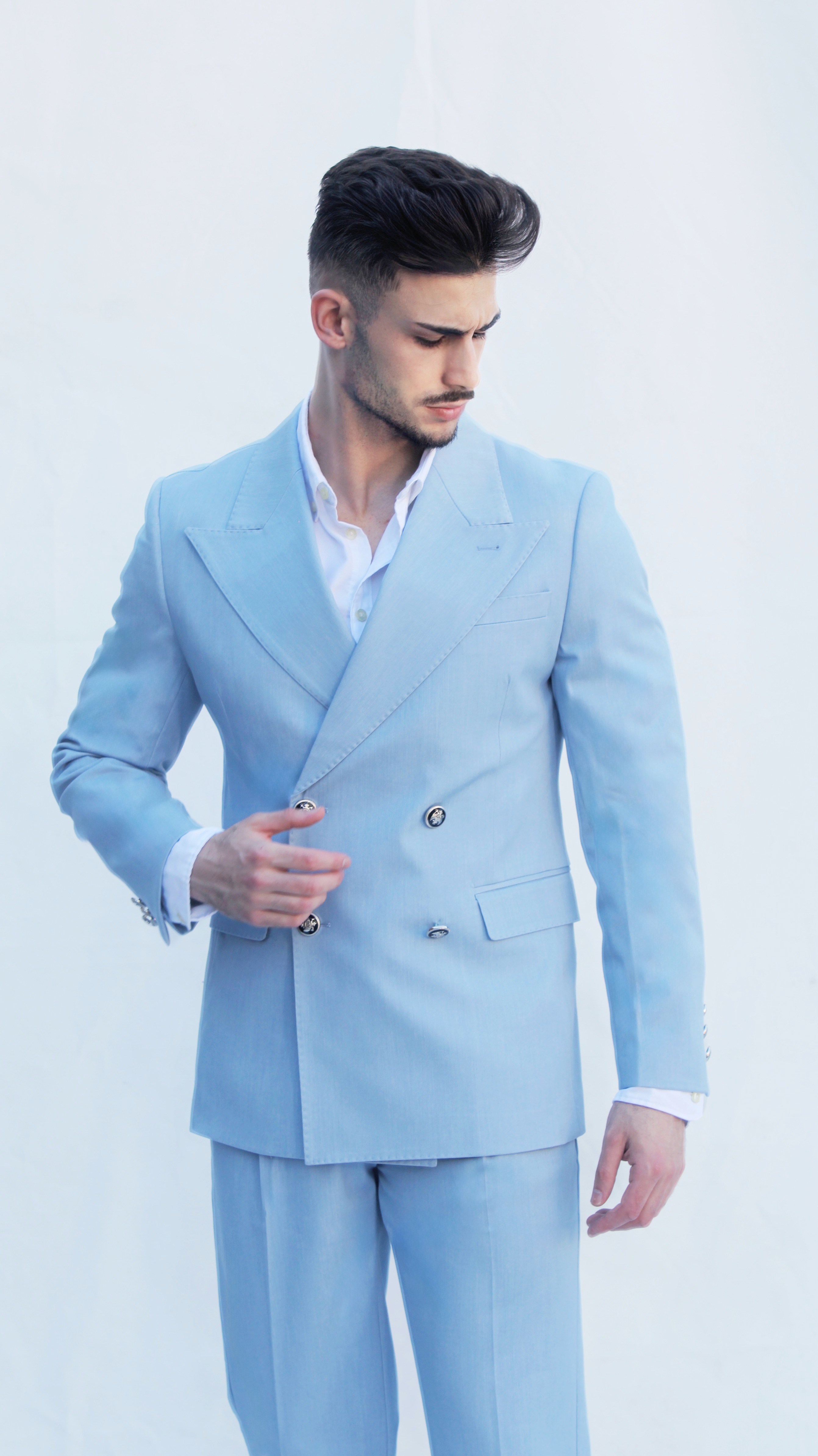 Fatos Masculinos 2 Peças – Azul Bebé