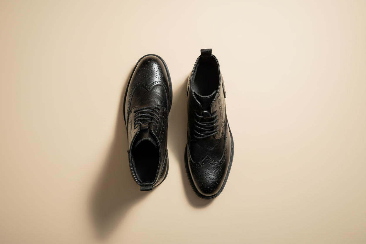 Botas Brogue - vista de cima