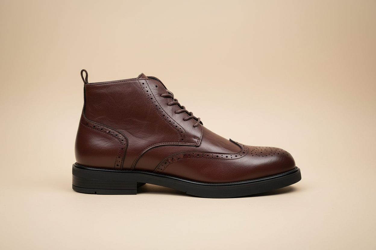 Botas Brogue - Vista Lateral Externa