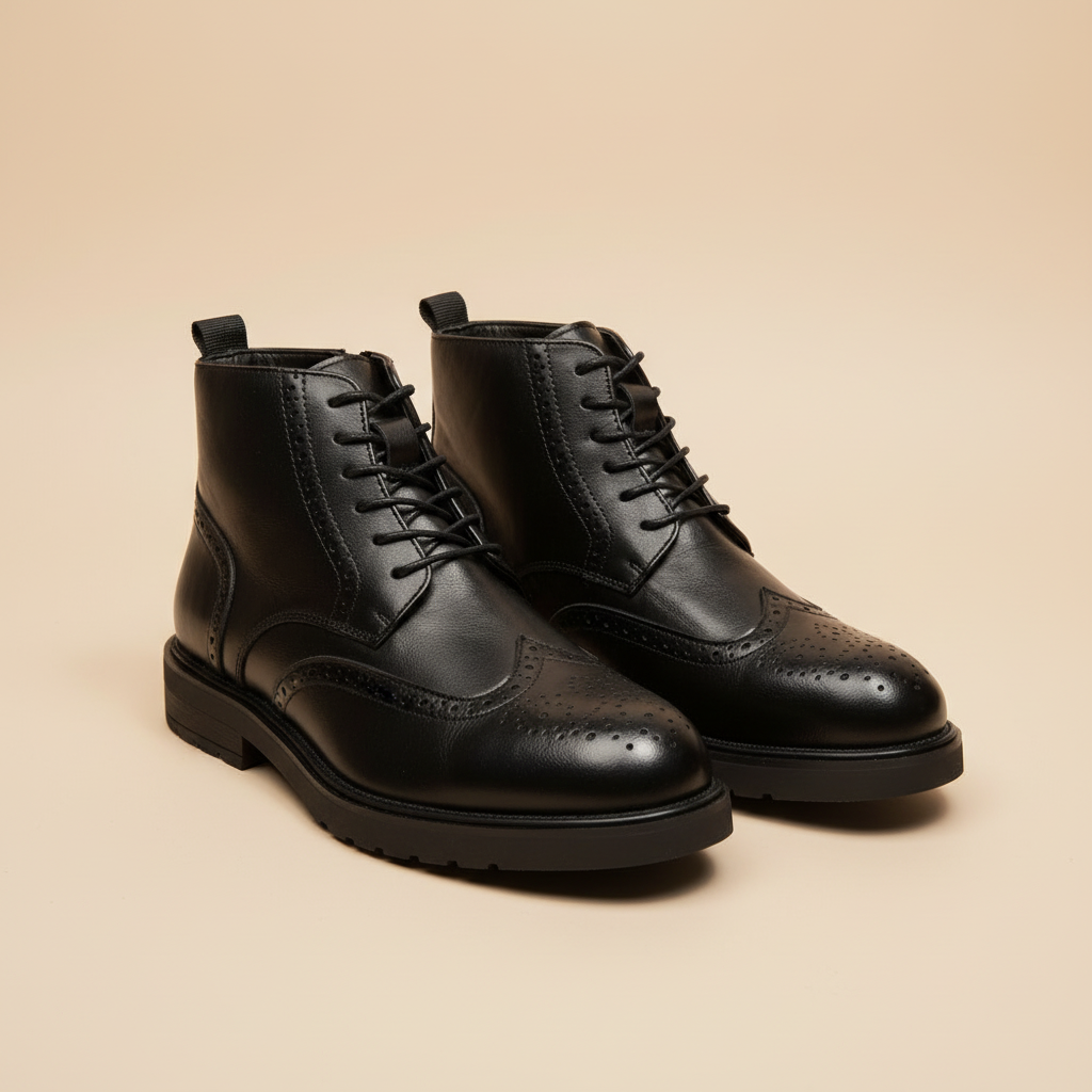 Botas Brogue - vista três quartos