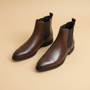 Botas Chelsea castanhas - vista com sola