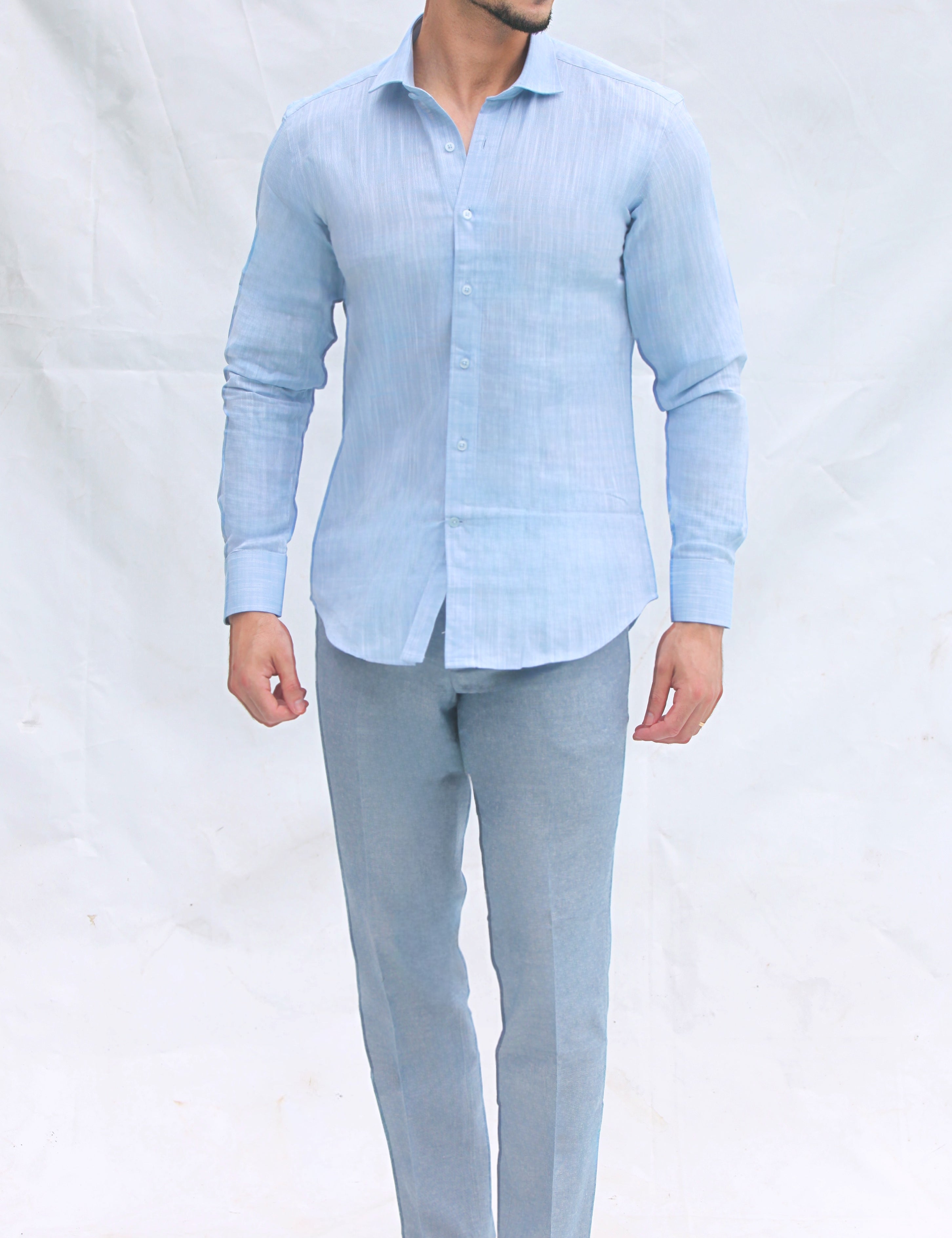 Camisa de Linho Slim Fit | Dilectus