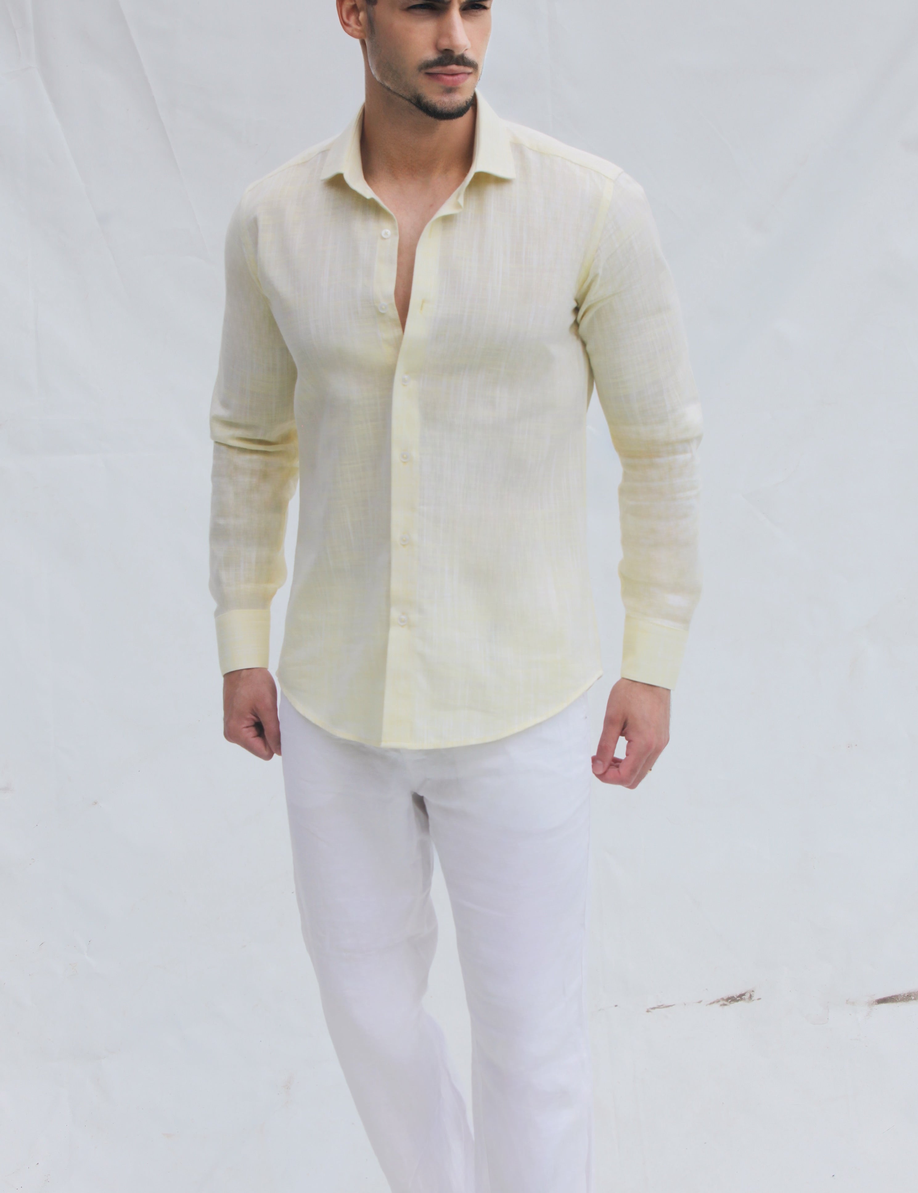 Camisa de Linho Slim Fit | Dilectus