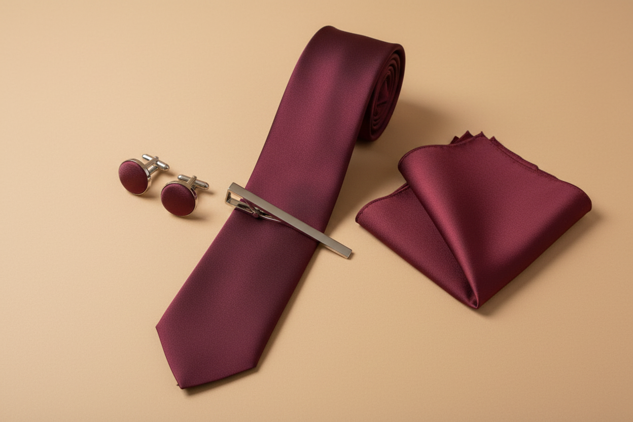 Conjunto bordeaux — sem logótipo