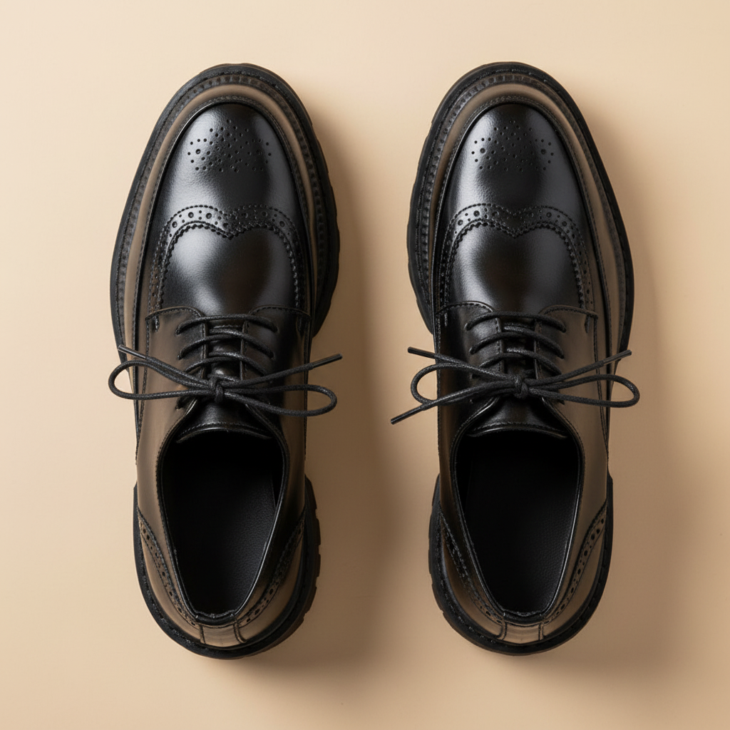 Derby pretos - vista superior