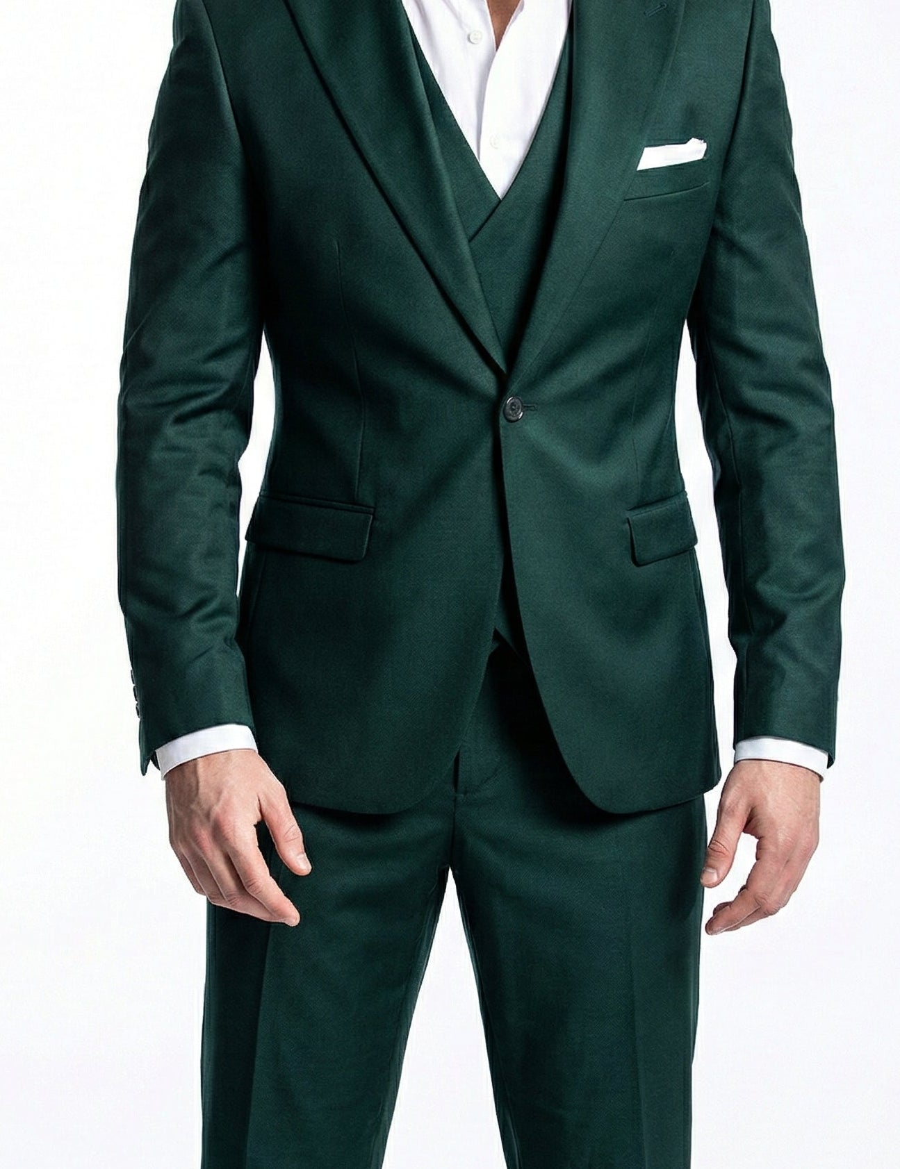 Fato Masculino 3 Peças Verde Escuro | Dilectus