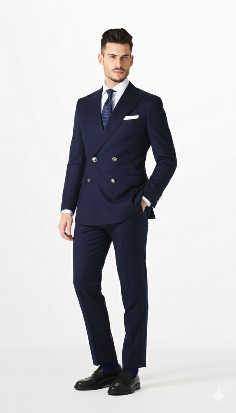 Fato Masculino Azul Marinho Trespasse | Dilectus