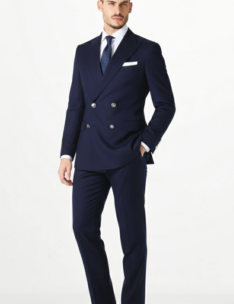 Fato Masculino Azul Marinho Trespasse | Dilectus