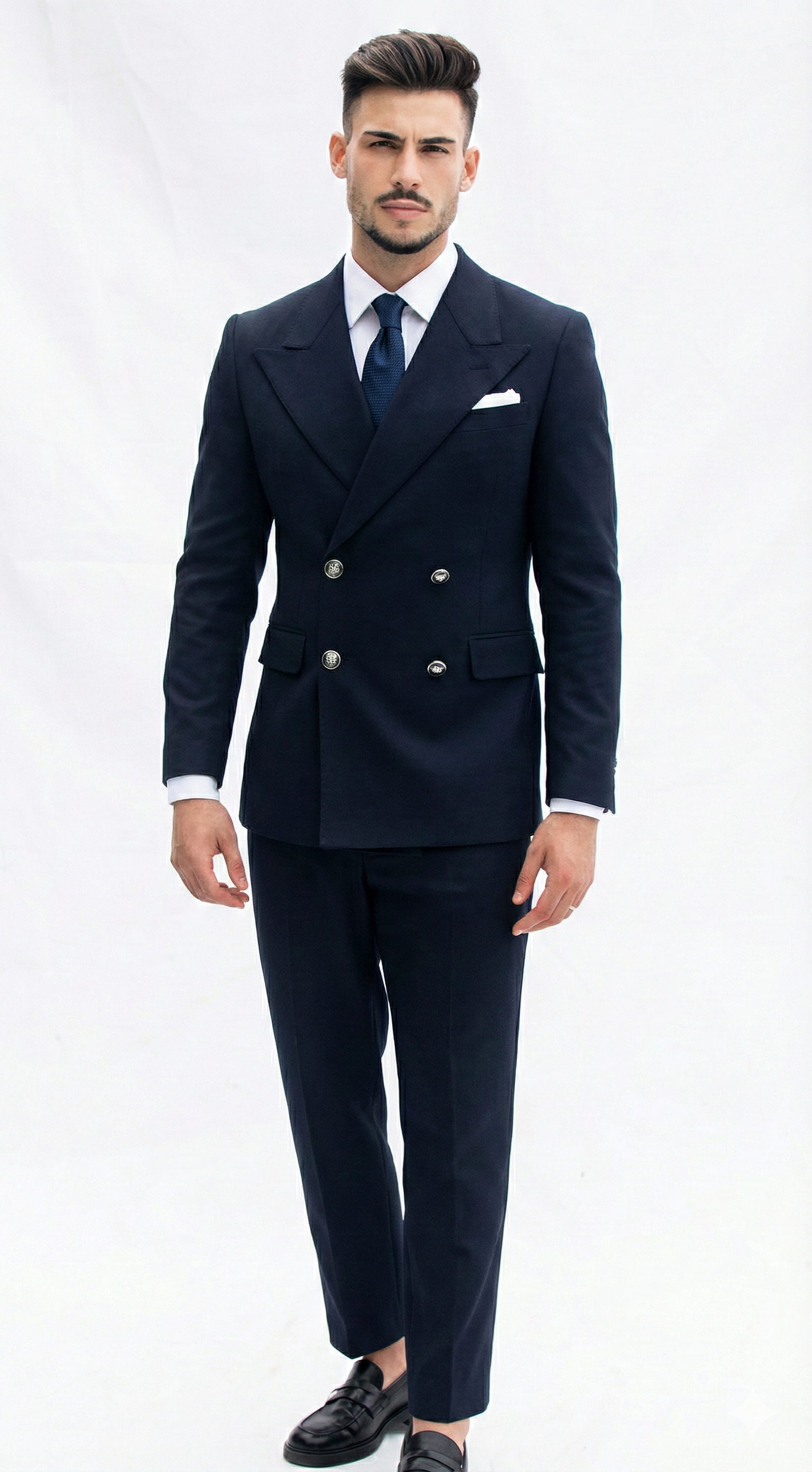 Fato Masculino Azul Marinho Trespasse | Dilectus