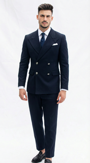 Fato Masculino Azul Marinho Trespasse | Dilectus