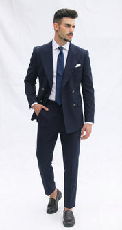 Fato Masculino Azul Marinho Trespasse | Dilectus
