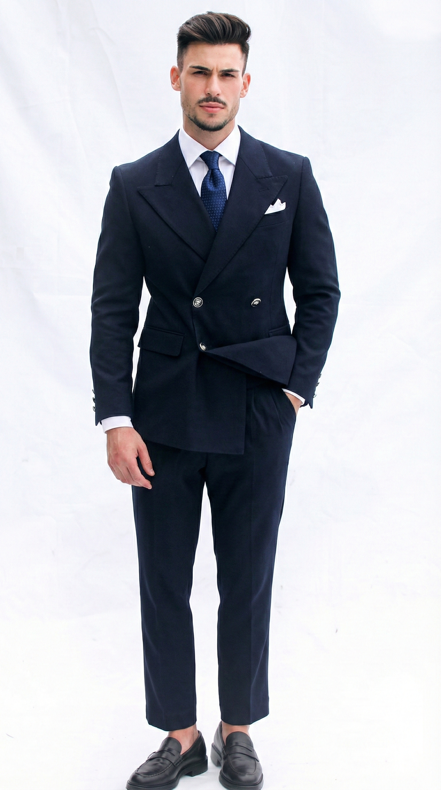 Fato Masculino Azul Marinho Trespasse | Dilectus
