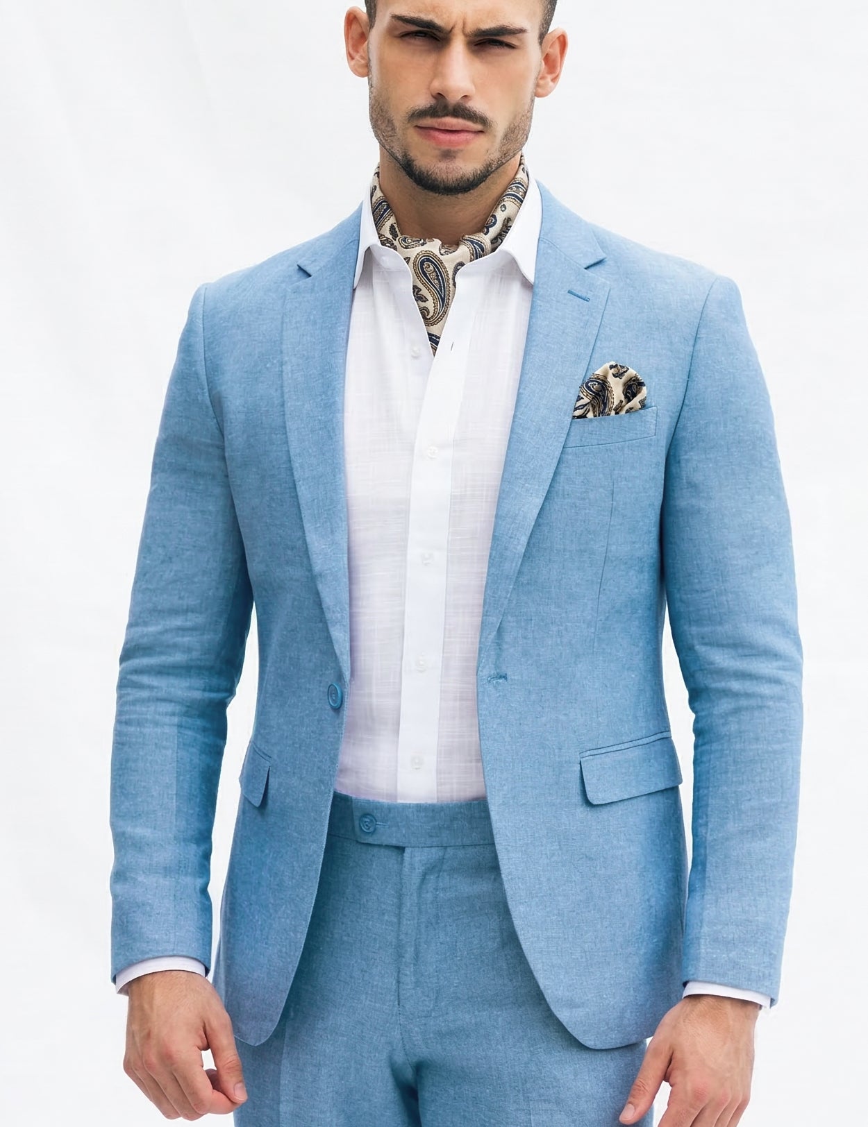 Fato Slim Fit em Linho e Algodão | Dilectus