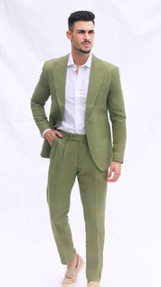 Fato Slim Fit em Linho e Algodão | Dilectus