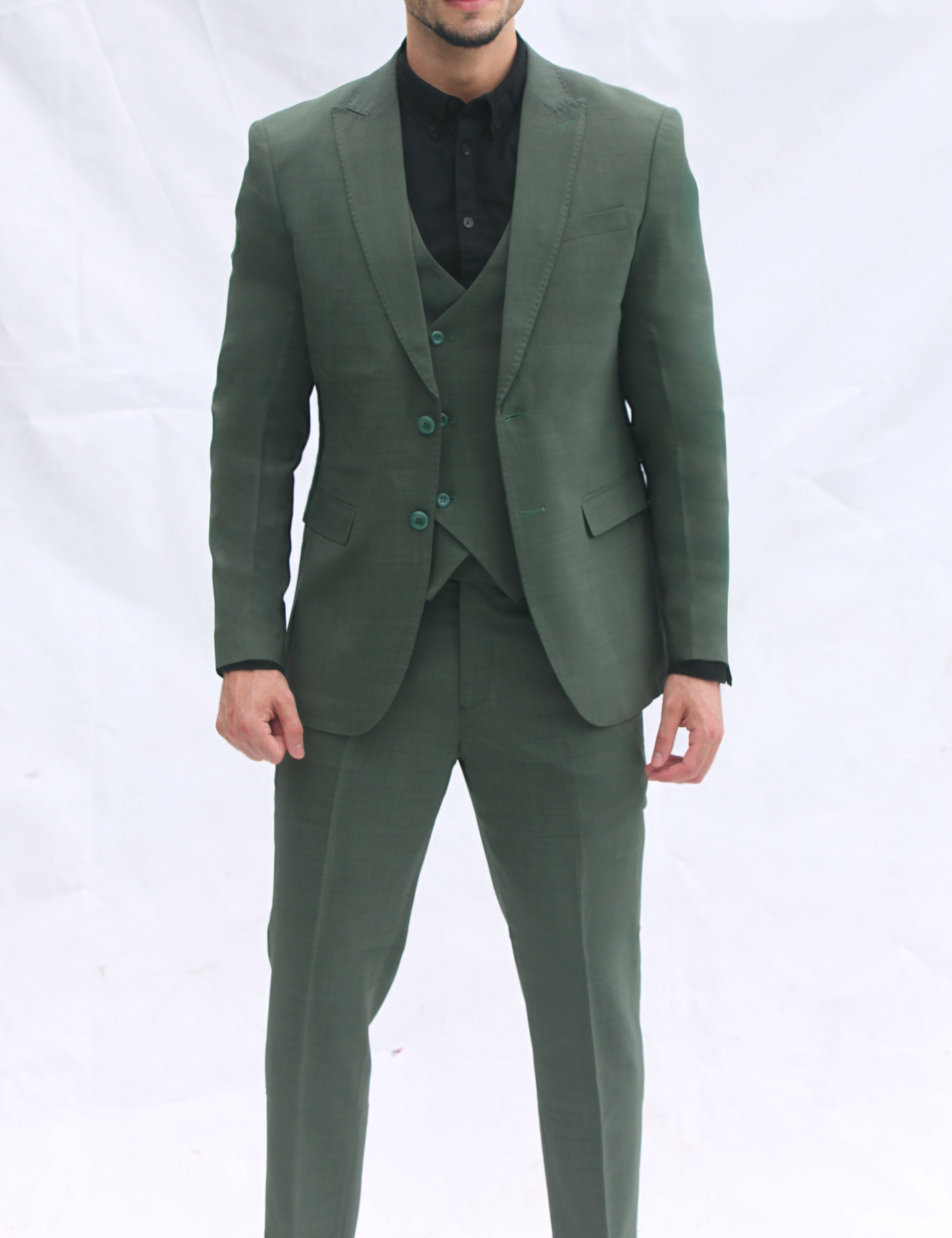Fato Verde Oliva Elegante Slim Fit | Dilectus