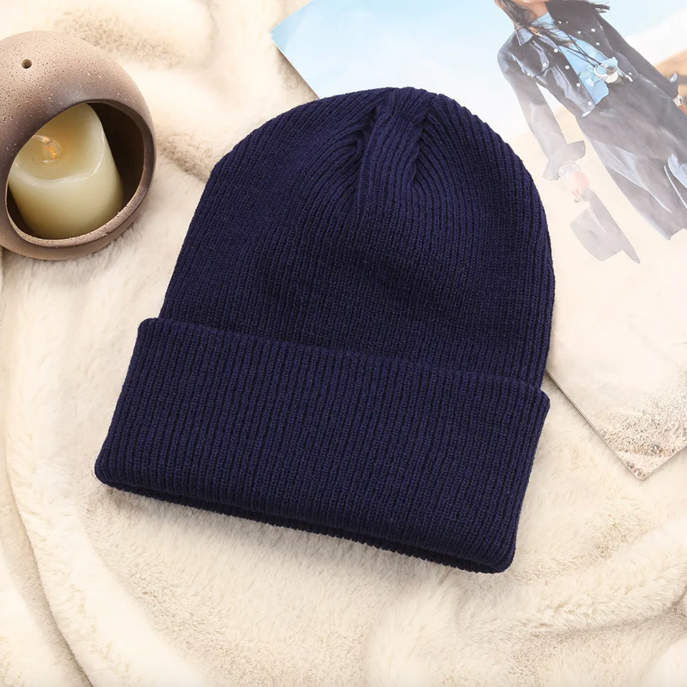 Gorro de Inverno em Azul Marinho | Dilectus