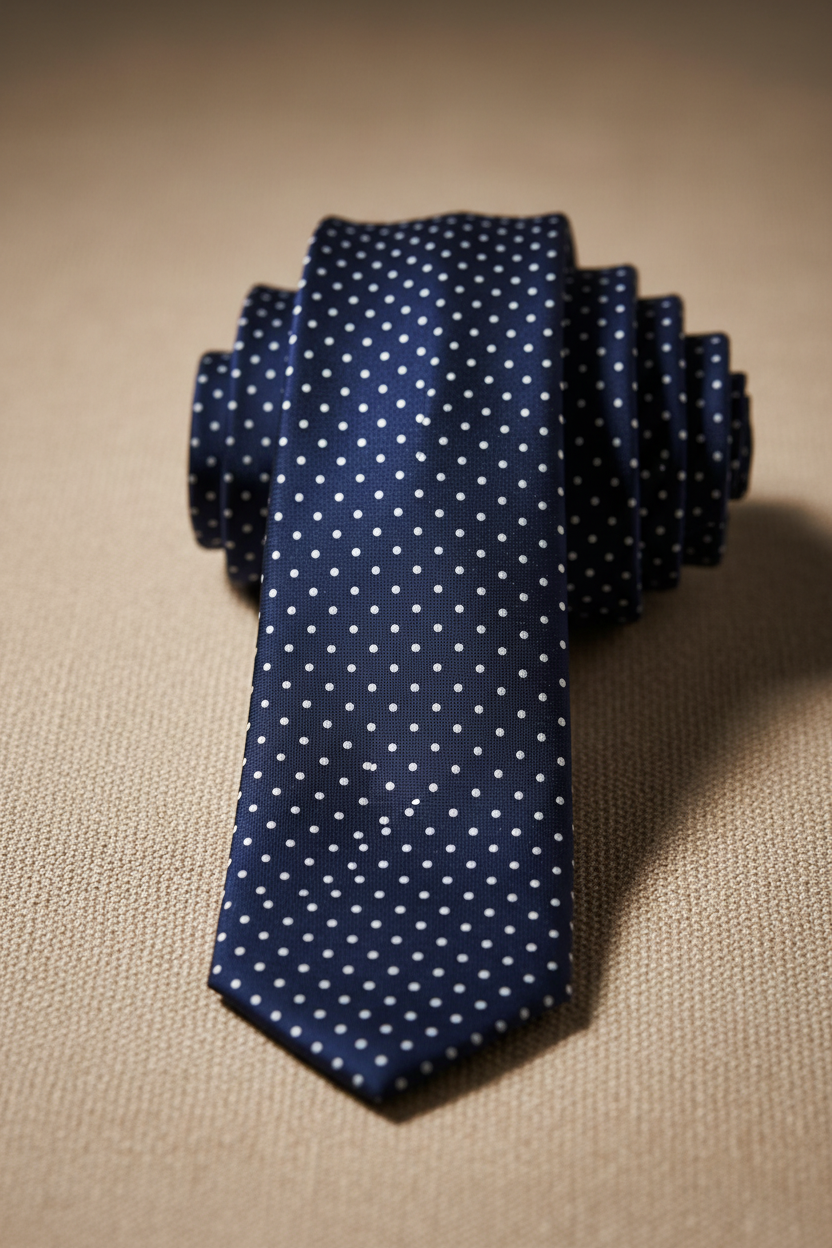 Gravata Azul Marinho — Detalhe