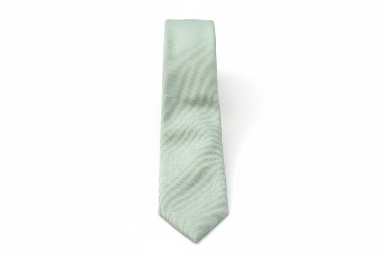 Gravata verde claro - curva sofisticada