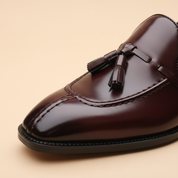 Loafer Bordô — Detalhe Textura