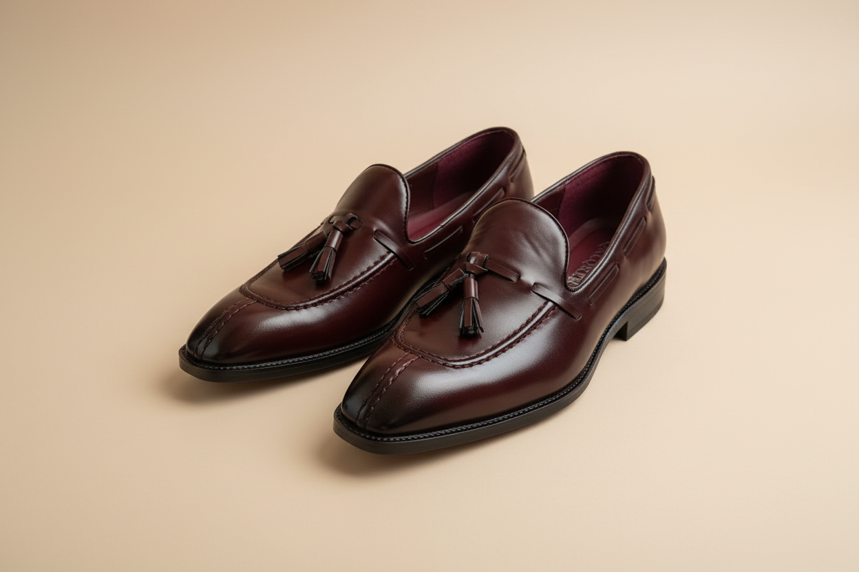 Loafer Bordô — Três Quartos