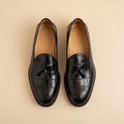 Loafer Preto Croco — Top Down