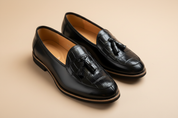 Loafer Preto — Ângulo Baixo