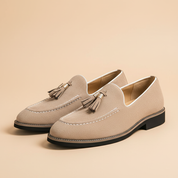 Loafers bege - perfil lateral