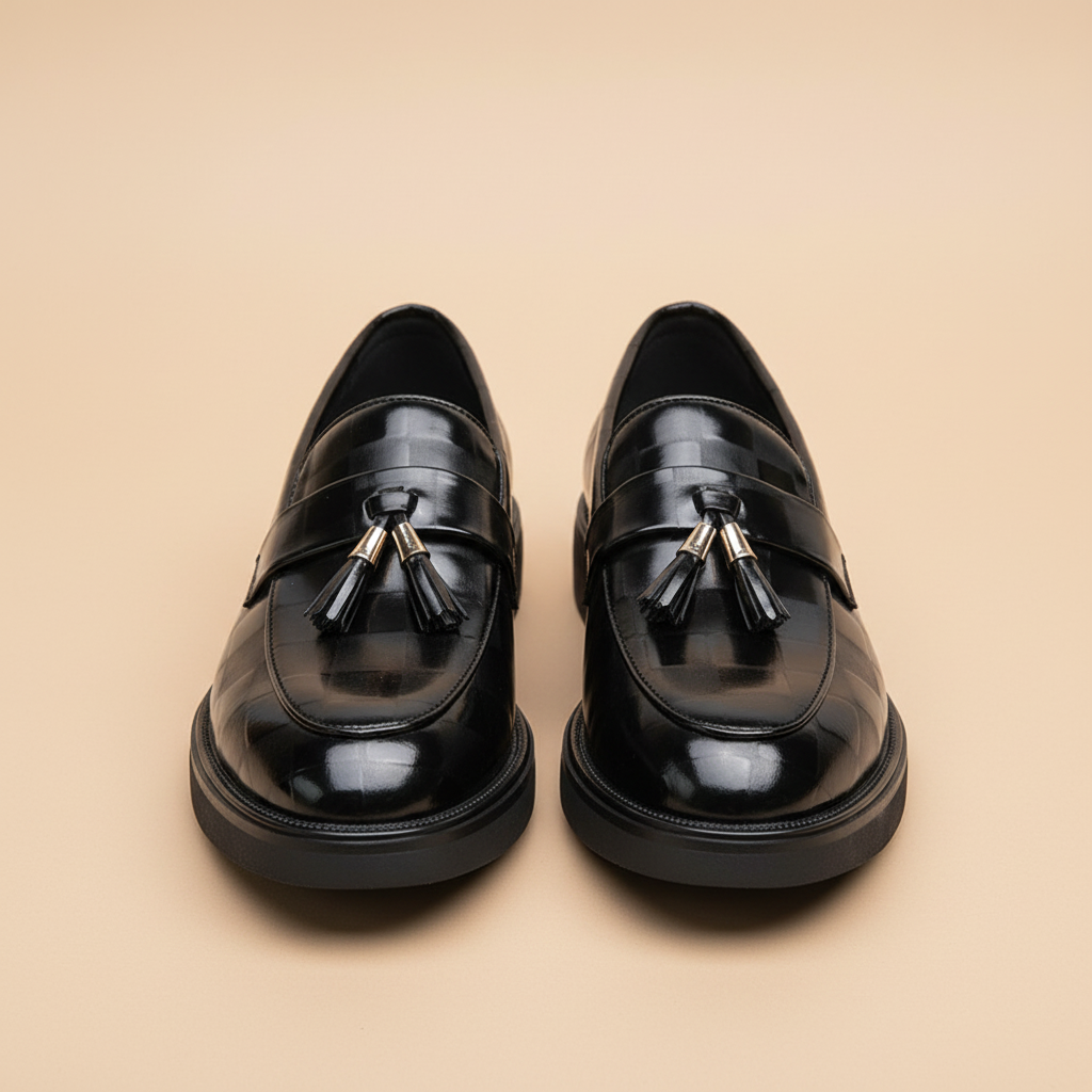 Loafers pretos - vista frontal