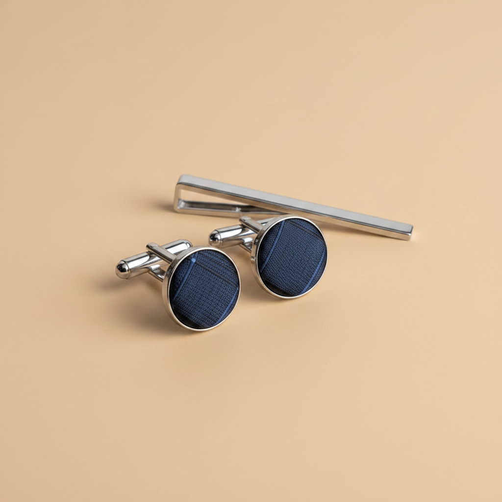 Macro botões xadrez — bege elegante