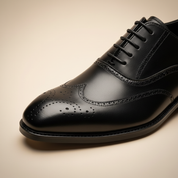 Oxford Brogue - detalhe wingtip e perfurações